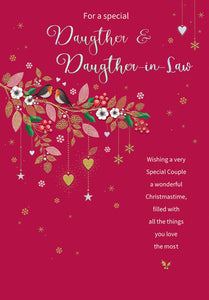 Daughter and Daughter in law Christmas card