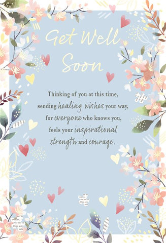 Get well card- thoughtful words