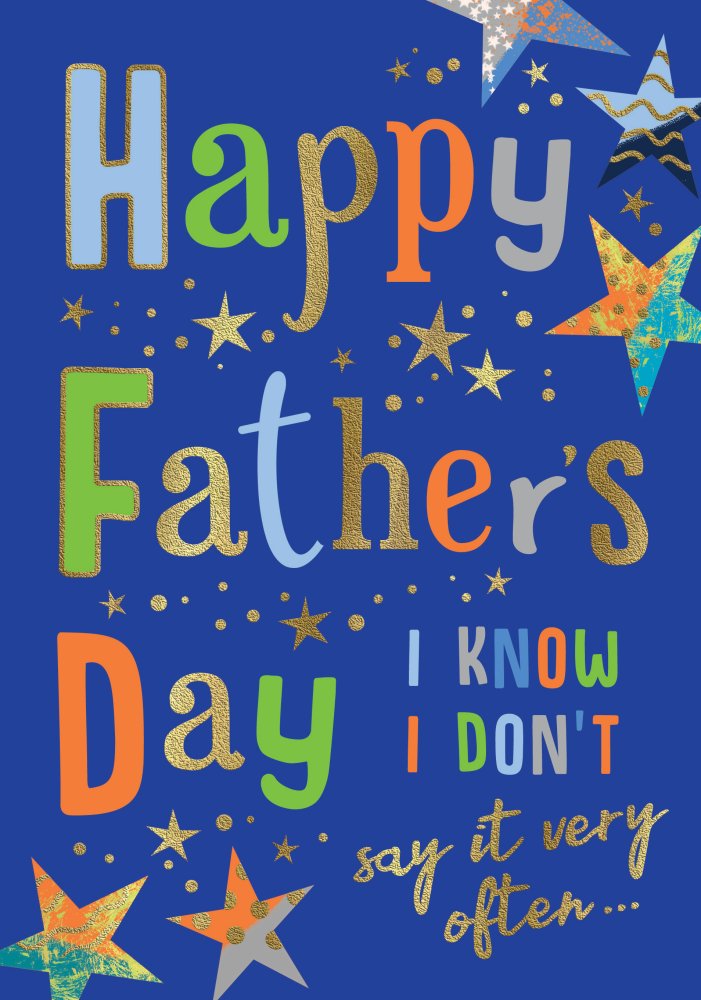 Father’s Day card- modern text