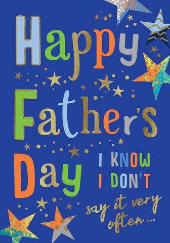 Father’s Day card- modern text