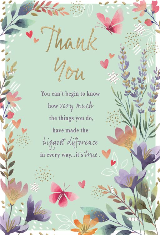 Thank you card - thankful verse