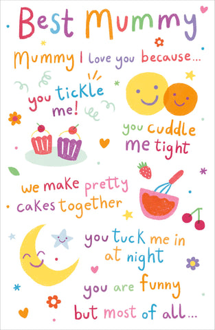 Mummy birthday card - I love you because