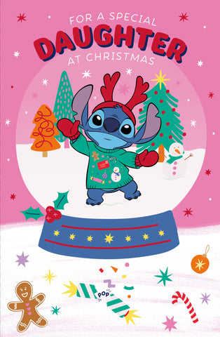 Daughter Christmas card - Disney Stitch