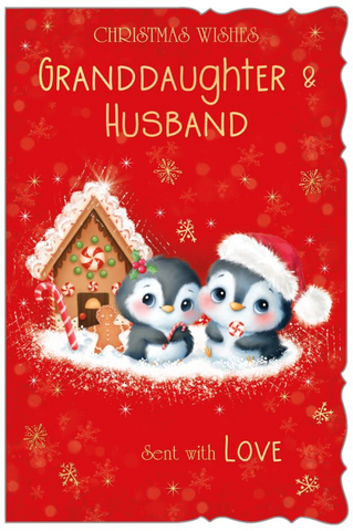 Christmas Granddaughter & Husband - cute penguins