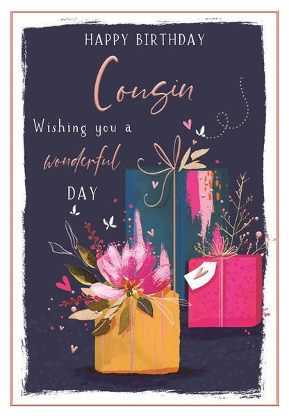 Cousin birthday card - beautiful gifts