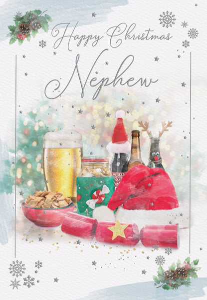 Nephew Christmas card - Christmas beers