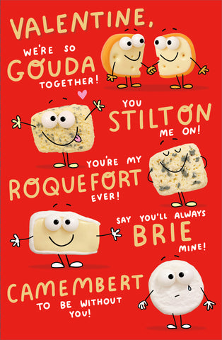 Funny Valentine’s Day card - Cheese