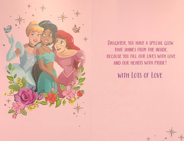 Daughter birthday card- Disney princesses