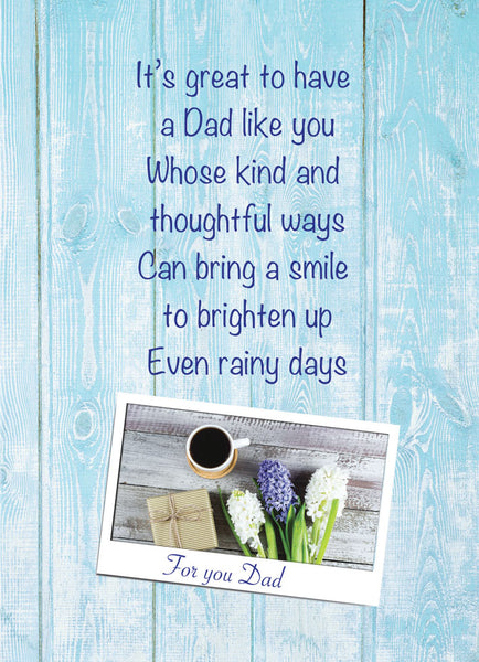 Dad birthday card - sentimental verse