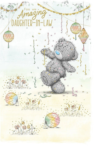 Me you Daughter-in-law birthday card : party bear