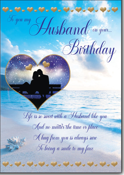 Husband birthday card - sentimental verse