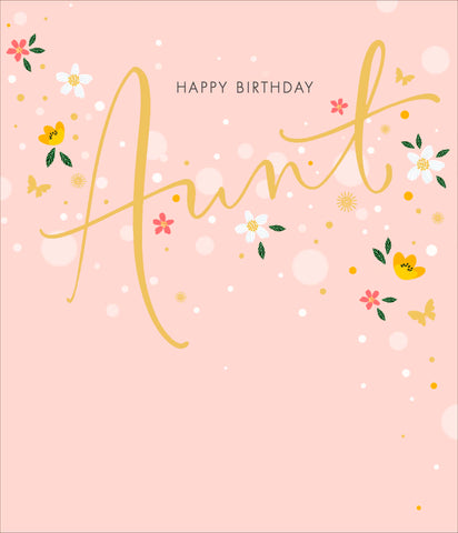 Aunt birthday card