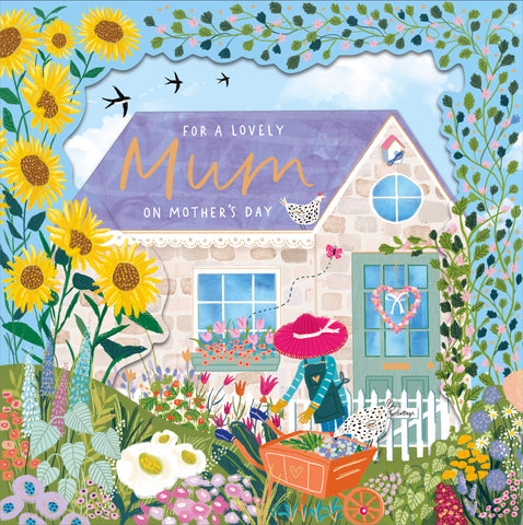 Luxury Mum Mother’s Day card - home and garden 3D card