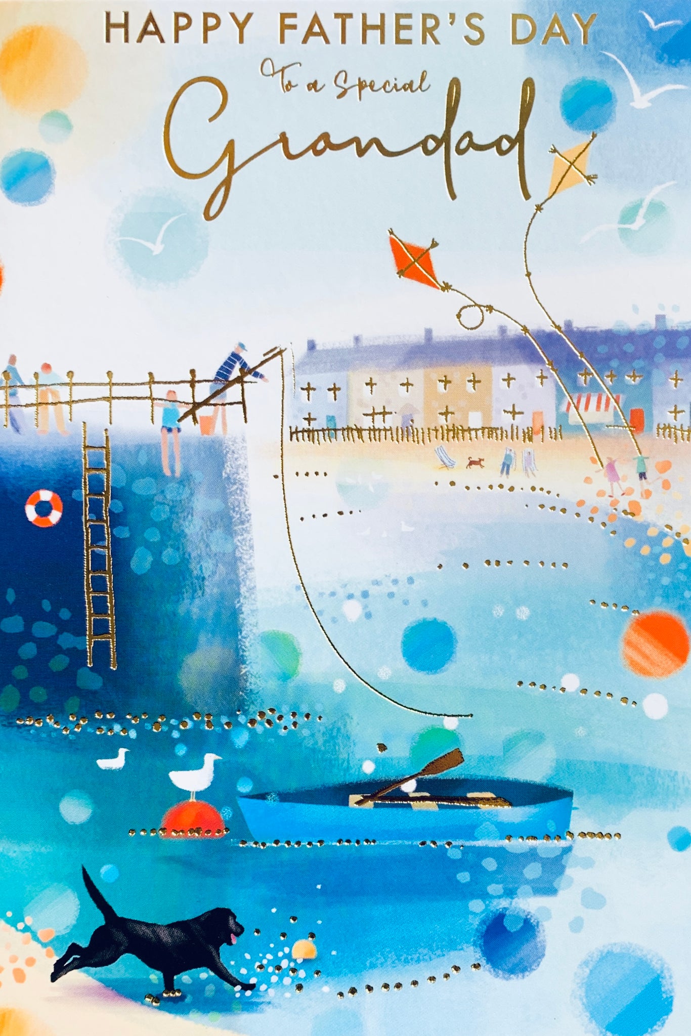 Grandad Father’s Day card- seaside town