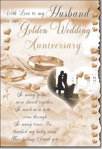 Husband golden wedding anniversary- long sentimental verse