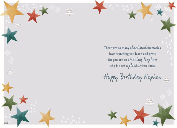 Nephew birthday card - sentimental verse