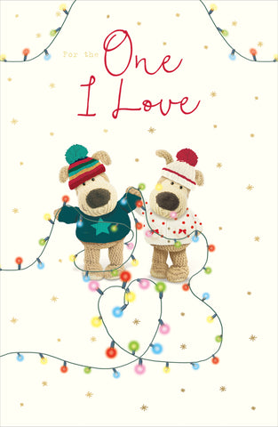 One i love Christmas card - Boofle