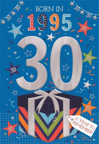 30th birthday card- born in 1995