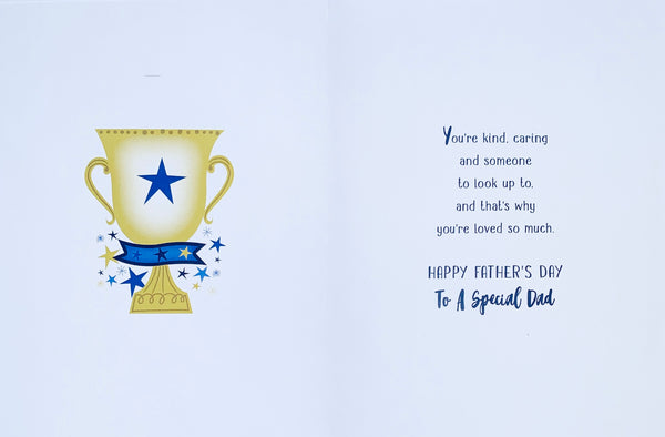 Dad Father’s Day card- best Dad trophy