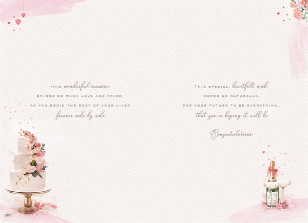 Granddaughter and Husband wedding day card