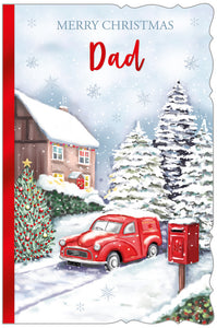 Dad Christmas card - Xmas post