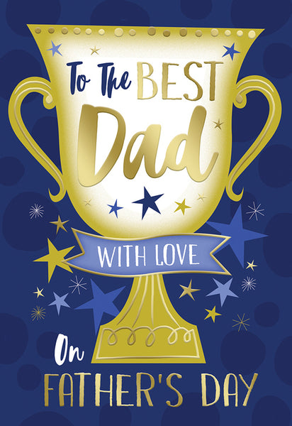 Dad Father’s Day card- best Dad trophy