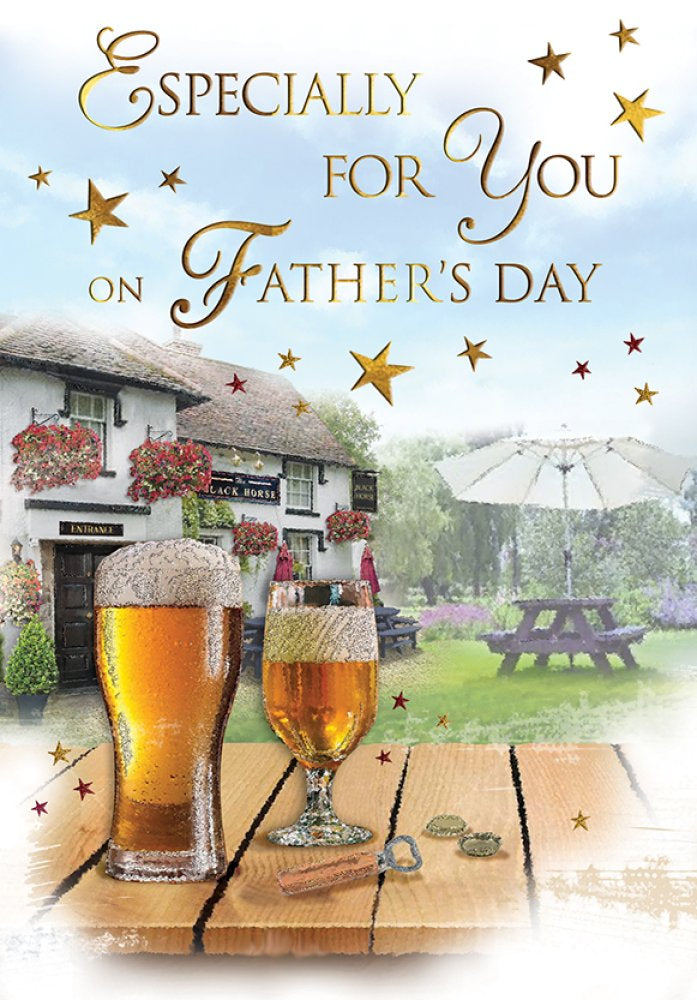 Father’s Day card- beer garden