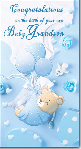 Grandson birth congratulations card