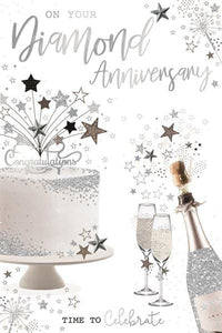 Diamond anniversary card- Diamond wedding