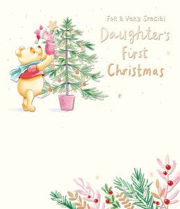 Daughter’s first Christmas card - Winnie the Pooh