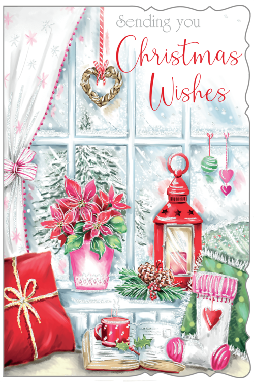 General Christmas card - festive home