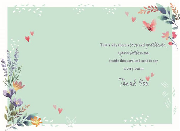 Thank you card - thankful verse