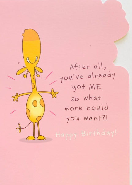 Sister birthday card - funny