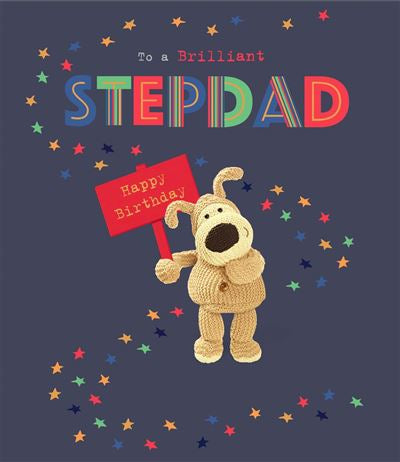 Step dad birthday card- Boofle