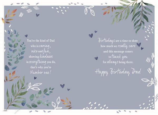 Dad birthday card - sentimental verse