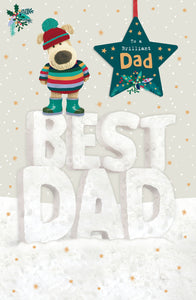 Dad Christmas card - Boofle