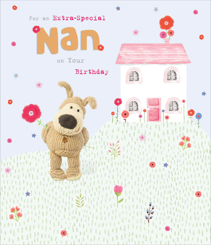 Nan birthday card - cute Boofle