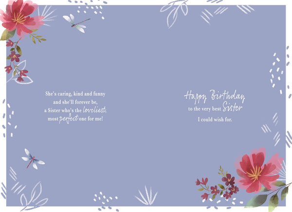 Sister birthday card- sentimental verse