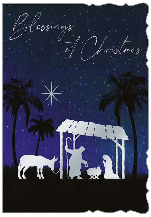 Religious Christmas card - Christ is born