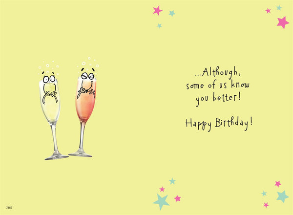 18th birthday card - birthday fizz