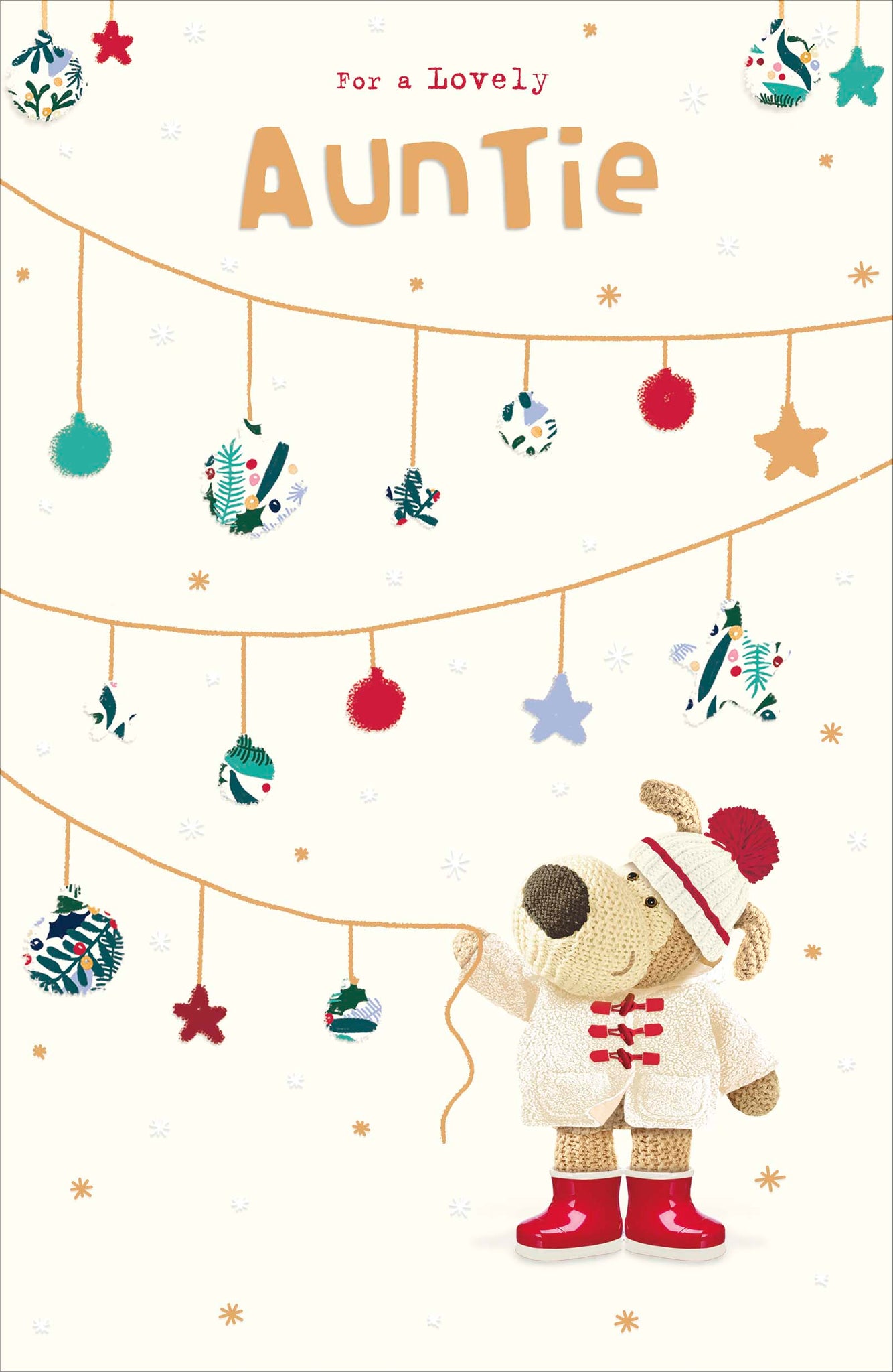 Auntie Christmas card - Boofle