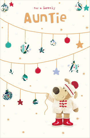 Auntie Christmas card - Boofle