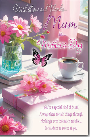 Mum Mother’s Day card - sentimental verse