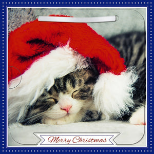 3D General Christmas card - Christmas cat