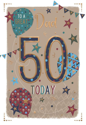 Dad 50th birthday card