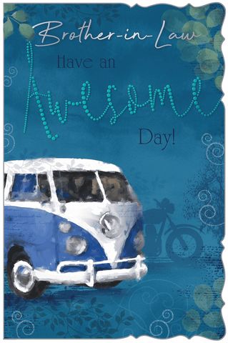 Brother in law birthday card- camper van