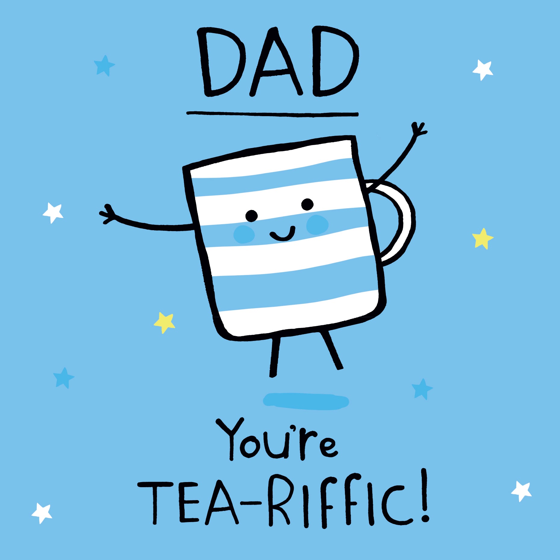 Dad Father’s Day card- Tea drinker