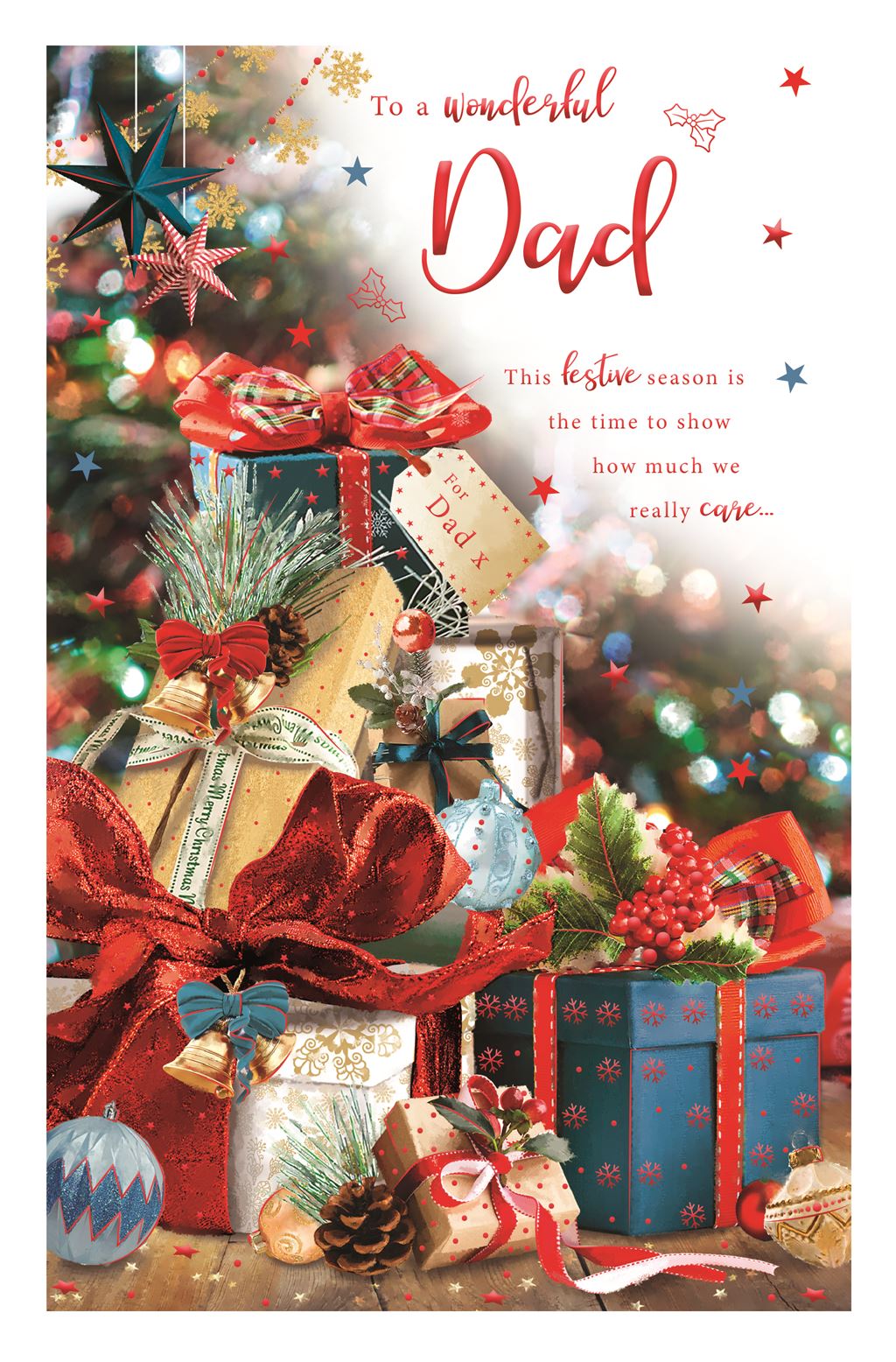 Dad Christmas card- Christmas gifts