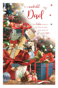 Dad Christmas card- Christmas gifts