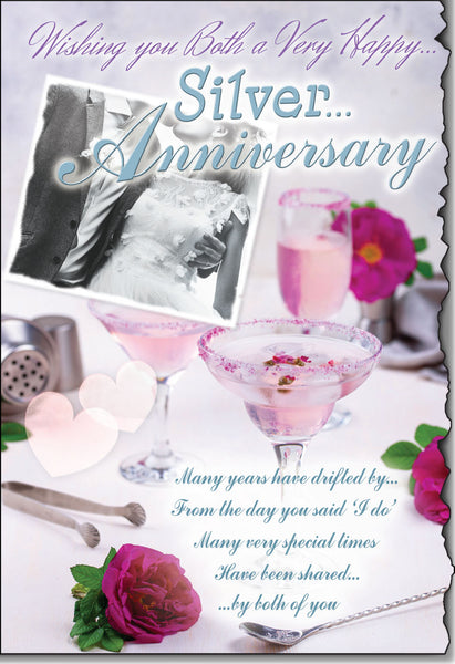 Silver Wedding Anniversary card